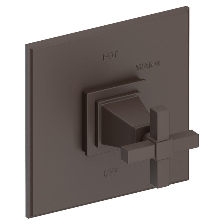 Pressure Balance Valve Trim Malvina Square 1 Cross Polished Chrome ADA Depth 4 Inch - Frankwebs