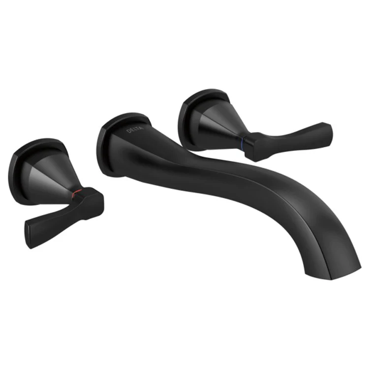 Tub Filler Trim Stryke Wall Mount 2 Lever Venetian Bronze ADA 8 Inch Spread - Frankwebs