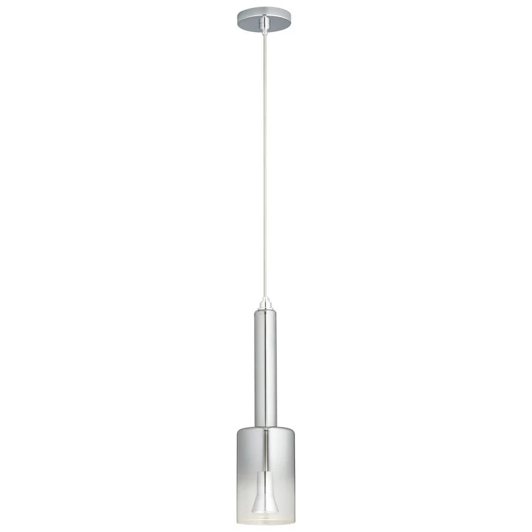 Spindle Single-Light LED Mini Pendant with Smoke Ombre Glass Shade - Frankwebs