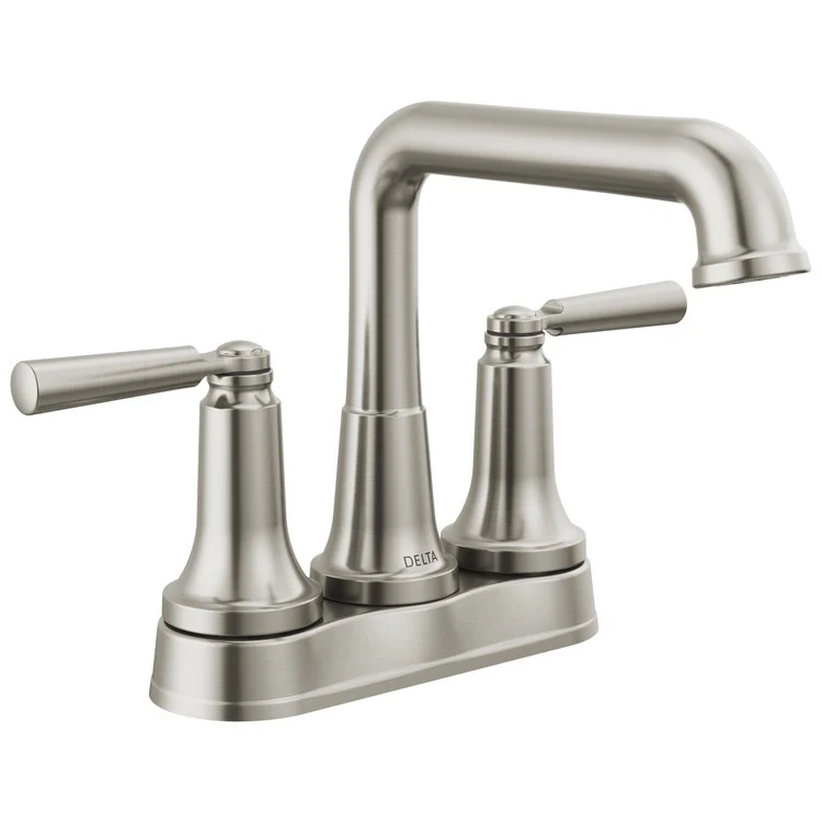 Lavatory Faucet Saylor Centerset 2 Lever ADA WaterSense Brilliance Stainless 1.2 Gallons per Minute - Frankwebs