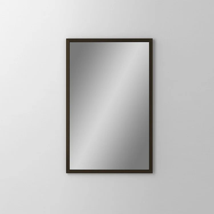 Bathroom Mirror Main Line Rosemont Frame Rectangular 24W x 40H Inch Brushed Black Wall Mount - Frankwebs