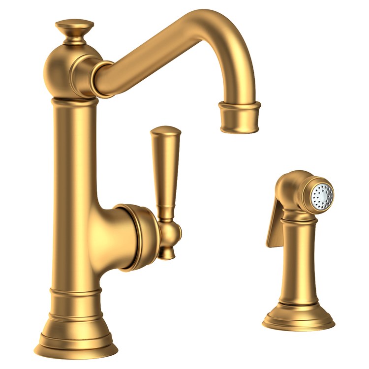Jacobean Single Handle Kitchen Faucet with Side Sprayer - Frankwebs