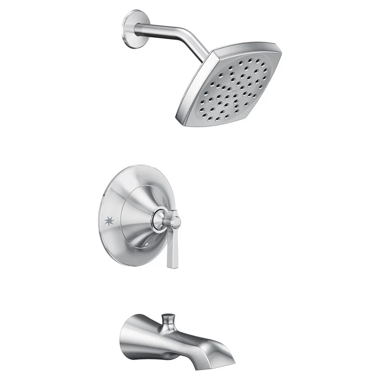 Tub and Shower Trim Flara Posi-Temp Eco-Performance 1 Lever Brushed Nickel ADA 1.75 Gallons per Minute - Frankwebs