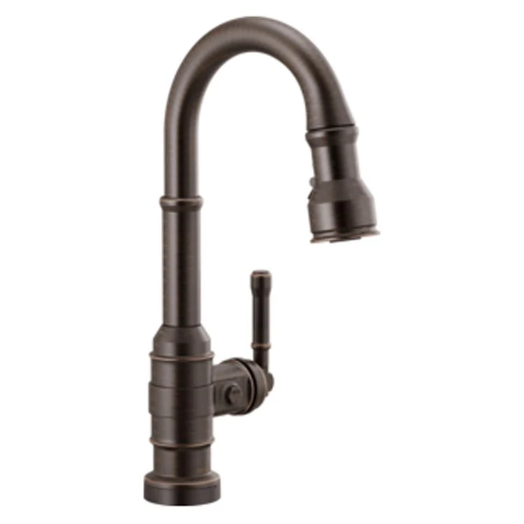 Prep Faucet Broderick 8 Inch Spread 1 Lever WaterSense ADA Arctic Stainless High Arc Gooseneck Pull Down 360 Degree Swivel 1 Hole Touch2O - Frankwebs