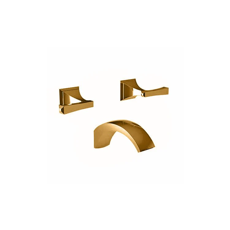 Tub Filler Trim Joffrey Wall Mount 2 Lever Midnight Chrome ADA - Frankwebs