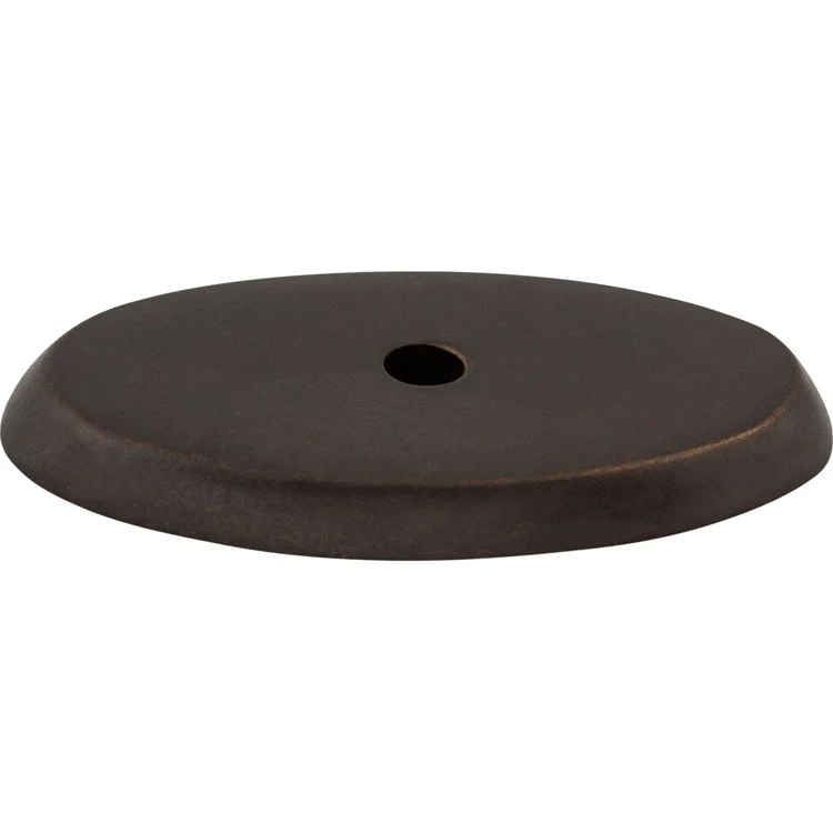 Knob Backplate Aspen Oval Medium Bronze 1-3/4 Inch 1 Hole Bronze - Frankwebs