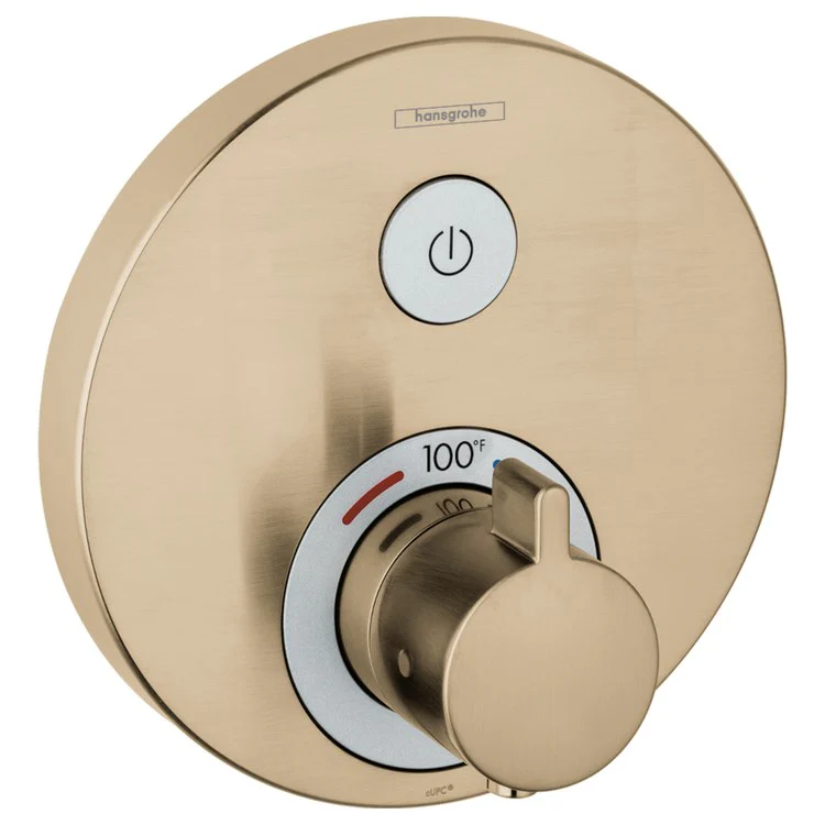 ShowerSelect E Round Thermostatic Single-Function Shower Trim - Frankwebs