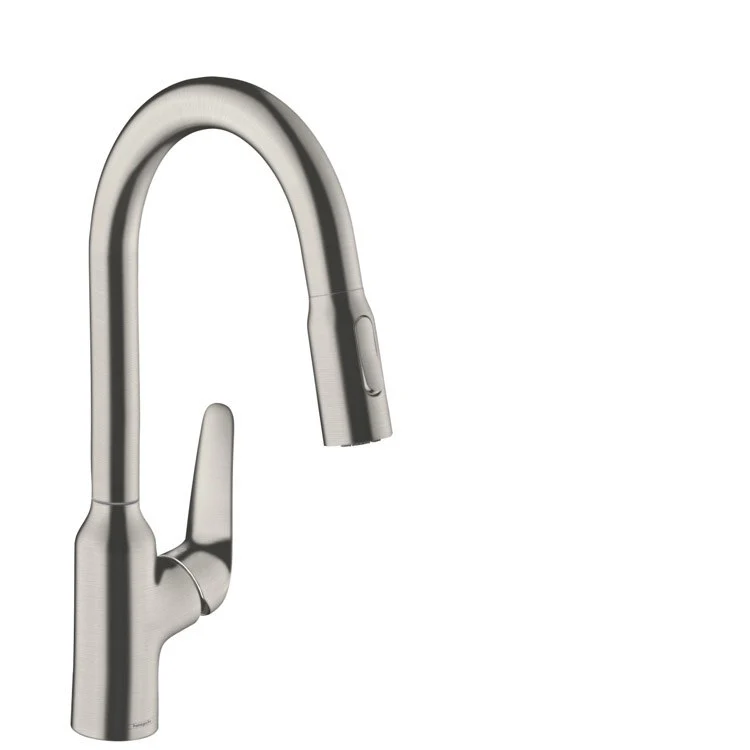 Kitchen Faucet Focus N 1 Lever ADA Chrome Pull Down 2 Function High Arc Swivel 1.75 Gallons per Minute - Frankwebs