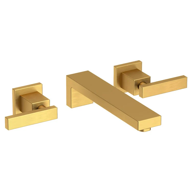 Skylar Two Handle Wall-Mount Bathroom Faucet - Polished Gold PVD - Frankwebs