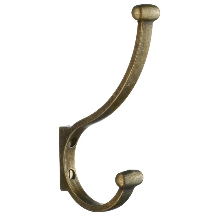 Hook Single Brass 3 x 1 x 6 Inch 1-3/4 Inch Wall Mount Brass - Frankwebs