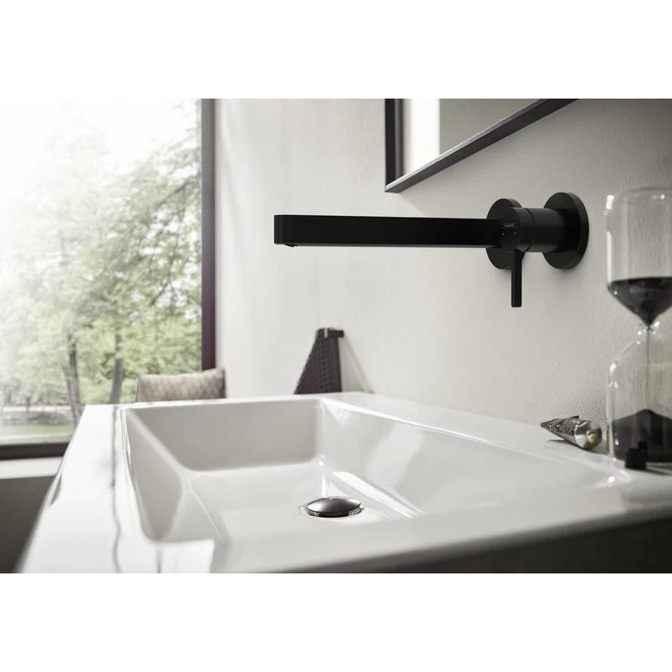 Faucet Trim Finoris Concealed 1 Lever Matte Black ADA Fixed - Frankwebs