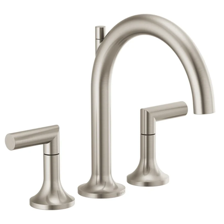 Roman Tub Filler Odin 9-16 Inch Spread 2 Less Handle ADA Matte Black - Frankwebs