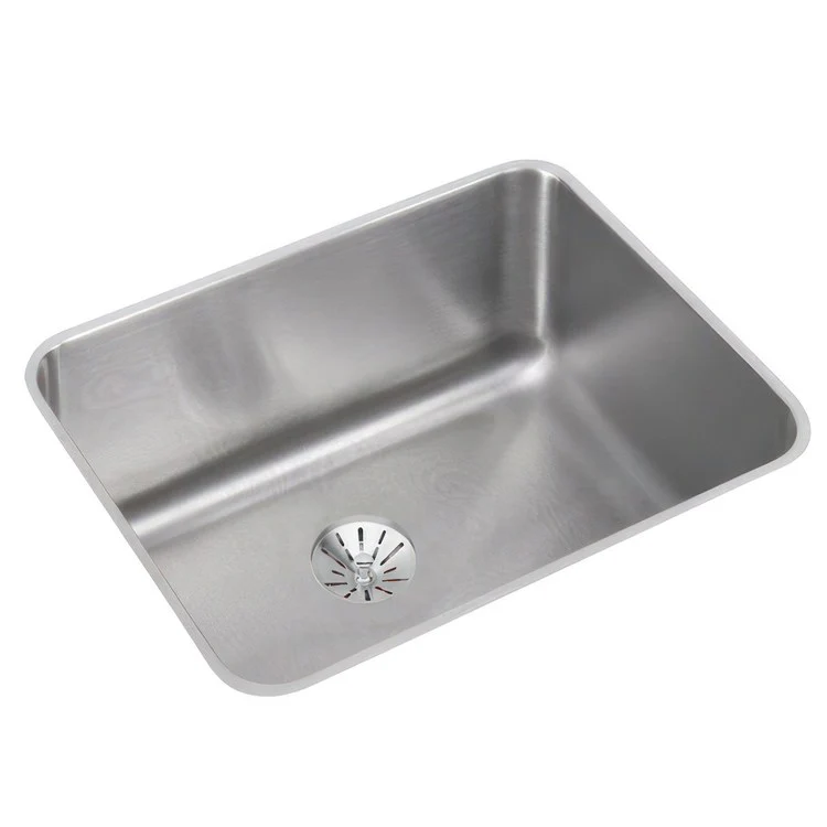 Kitchen Sink Lustertone Classic 23.5 x 18.25 Inch Single Bowl Perfect Drain Lustrous Satin Undermount Drain Location Rear Center - Frankwebs