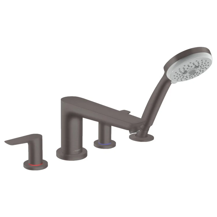 Talis E Two Handle 4-Hole Roman Tub Filler with Handshower - Frankwebs