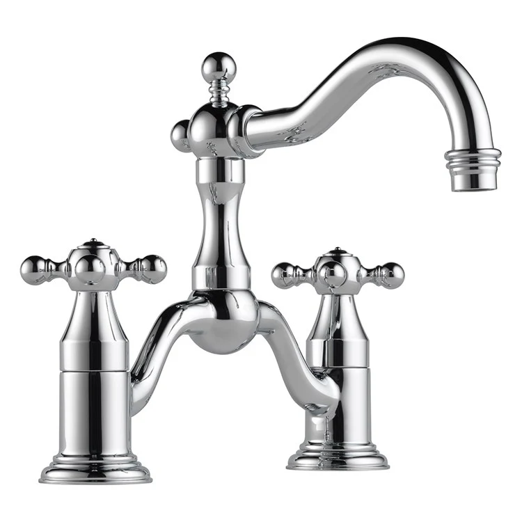 Tresa Two Handle Widespread Bridge Bathroom Faucet with Cross Handles - Frankwebs