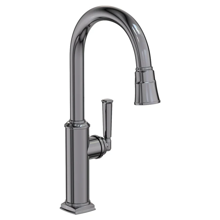 Kitchen Faucet Zemora 1 Lever ADA Antique Nickel Pull Down Spout Height 10-4/9 Inch 1.8 Gallons per Minute - Frankwebs