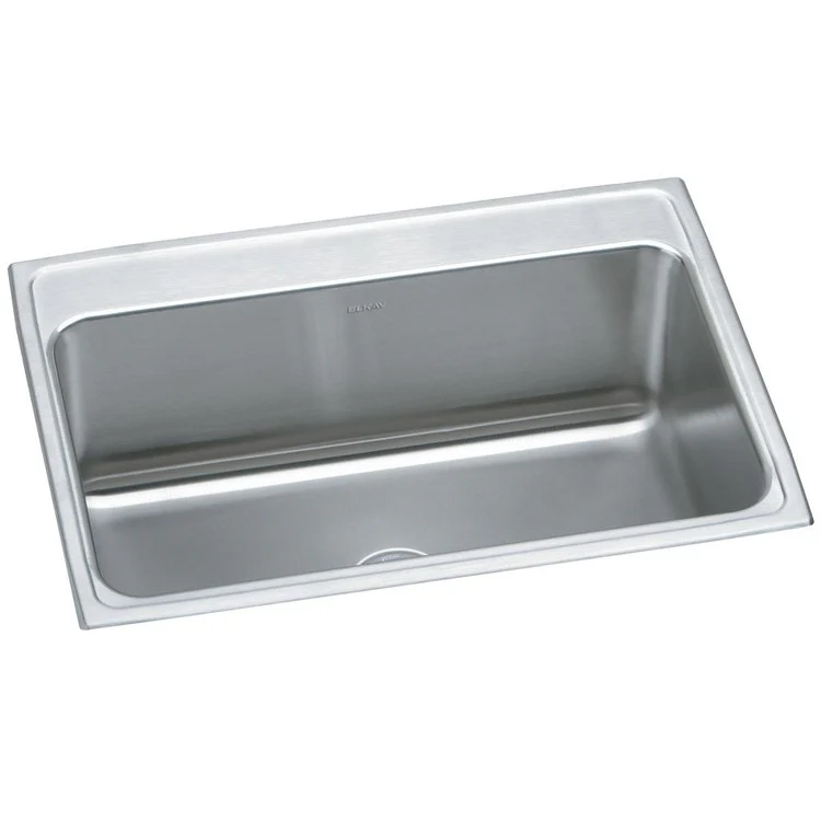 Kitchen Sink Lustertone Classic 31 x 22 Inch Single Bowl Lustrous Satin Drop-In 11-5/8 Inch - Frankwebs