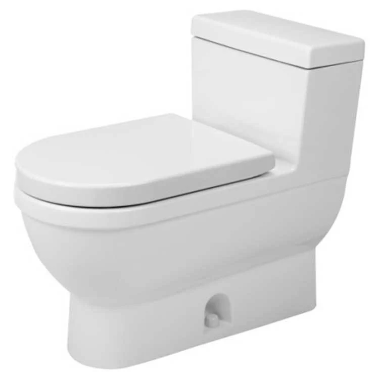 Toilet Starck 3 1 Piece White Elongated 26-3/8 Inch 1.28 Gallons per Flush - Frankwebs