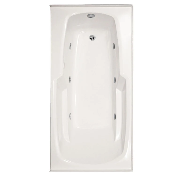 Combination Tub Designer Collection Entre 60 x 32 x 18 Inch Drop-In Left Hand Drain Bone Rectangle - Frankwebs