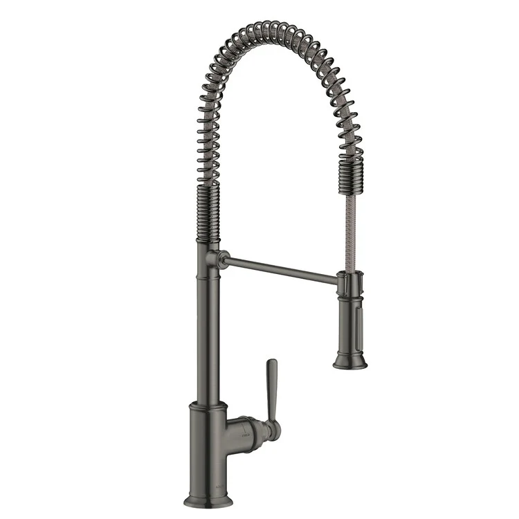 Kitchen Faucet Montreux Semi-Pro 1 Lever ADA Brushed Black Chrome 1.75 Gallons per Minute - Frankwebs