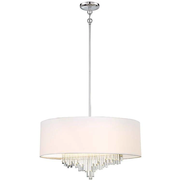 Crystal Cascade Single-Light LED Chandelier - Frankwebs