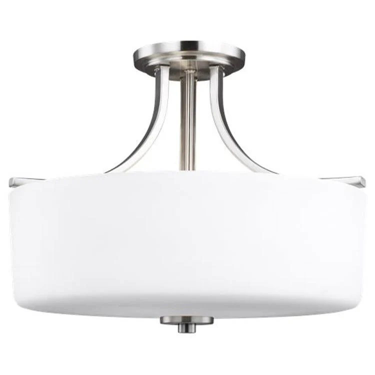 Canfield Three-Light LED Semi-Flush Mount Ceiling Fixture - Frankwebs
