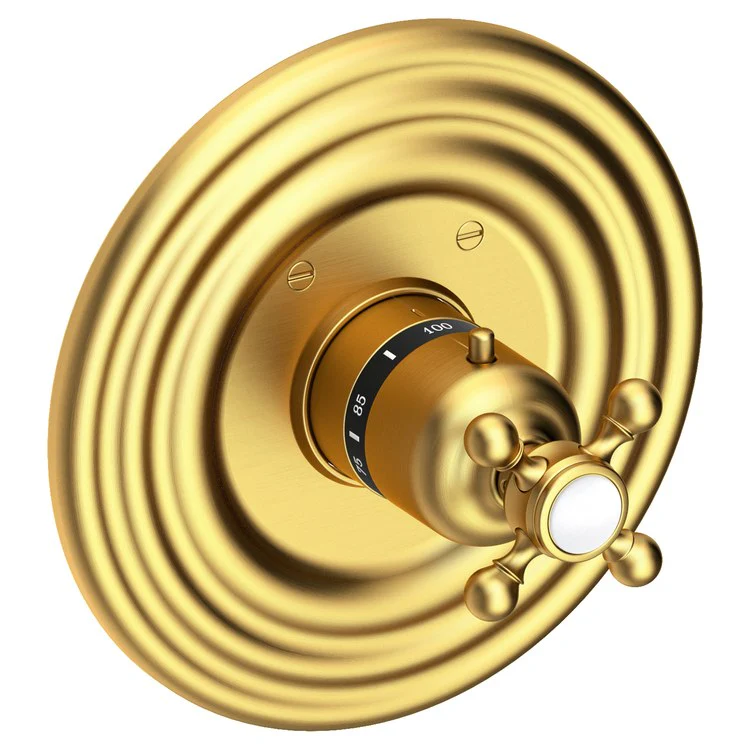 Astor Round Thermostatic Valve Trim with Cross Handle - Frankwebs