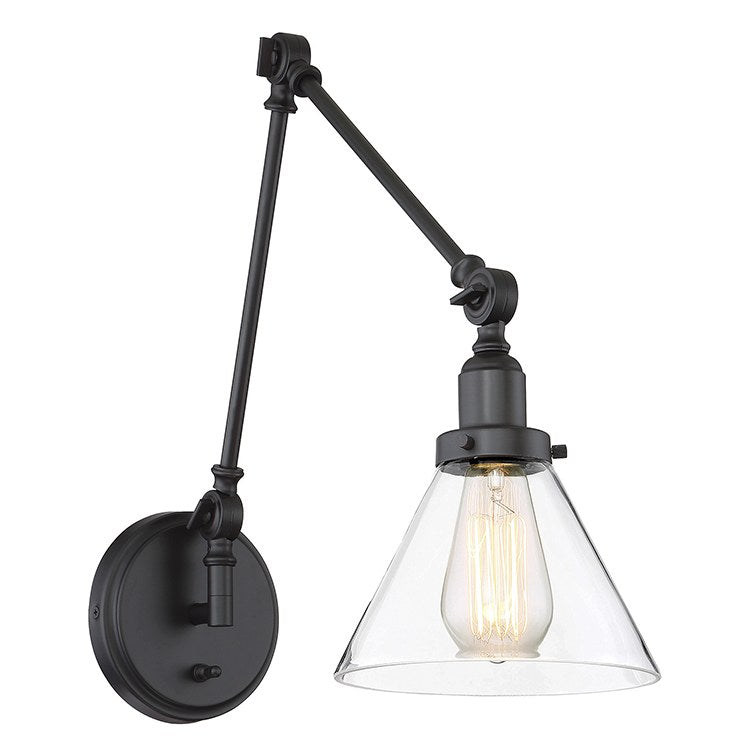 Drake Single-Light Adjustable Wall Sconce - Frankwebs