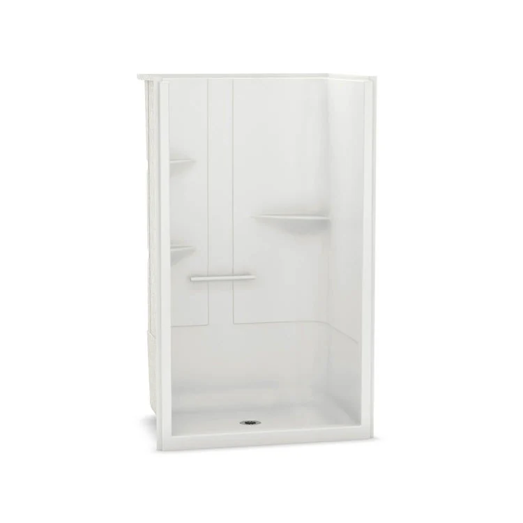 Shower Module Allia 48 x 34 x 79 Inch Acrylic Right White - Frankwebs