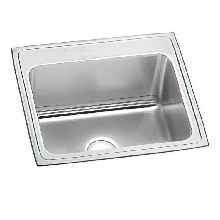 Laundry Sink Pursuit 25 x 22 Inch Single Bowl Lustrous Satin Drop-In - Frankwebs
