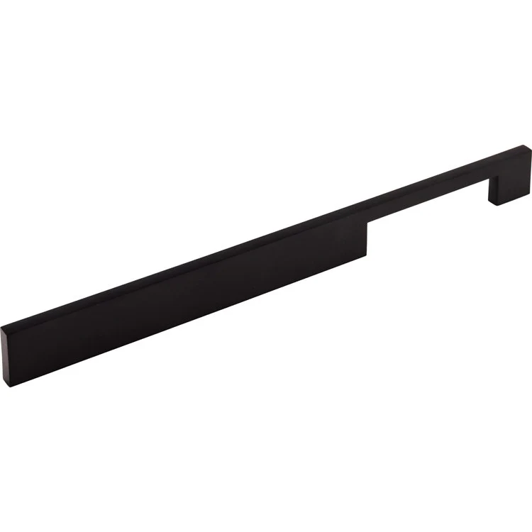 Drawer Pull Sanctuary Linear Flat Black Zinc Alloy 12 Inch - Frankwebs