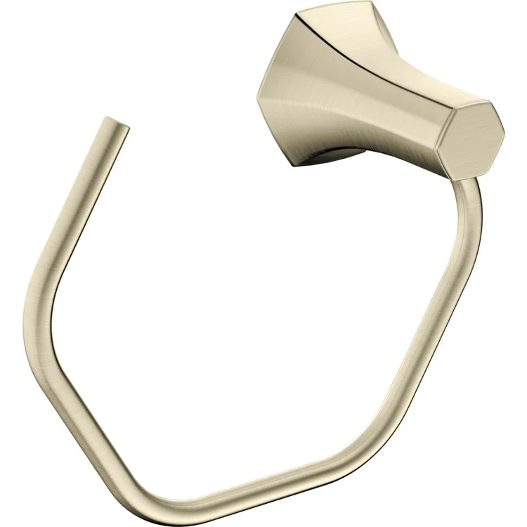 Towel Ring Locarno 7-3/4 Inch Open Brushed Nickel Metal 3-1/2 Inch - Frankwebs