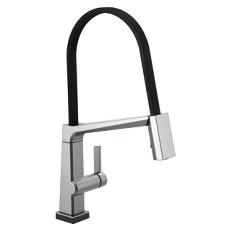 Kitchen Faucet Pivotal Exposed Hose 1 Lever ADA Arctic Stainless Diamond Seal/Touch2O Pull Down 1.8 Gallons per Minute - Frankwebs