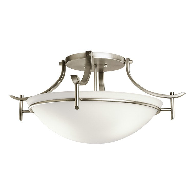 Olympia Three-Light Semi-Flush Mount Ceiling Fixture - Frankwebs
