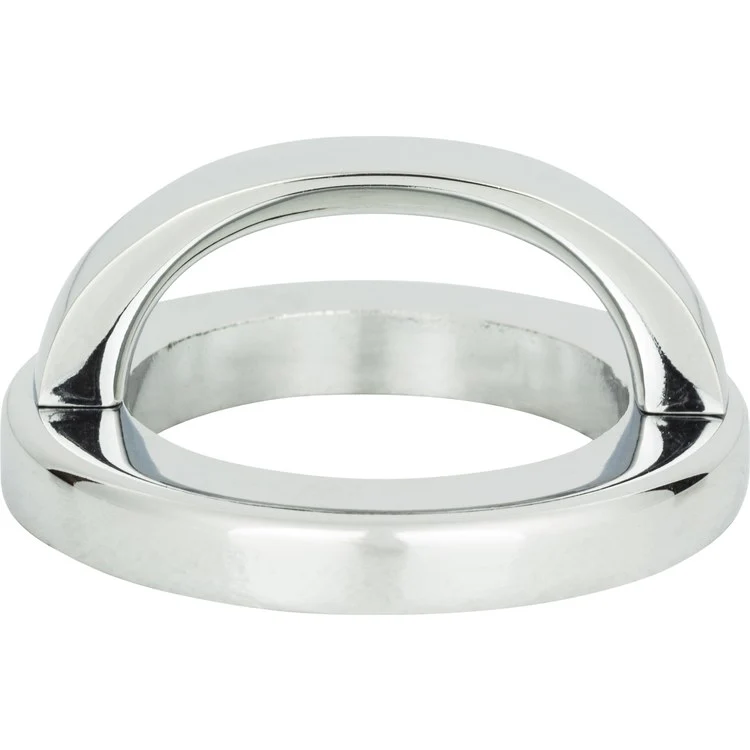 Drawer Pull Atlas Tableau Round Base & Top Brushed Nickel Zinc Alloy 1-7/8 Inch - Frankwebs