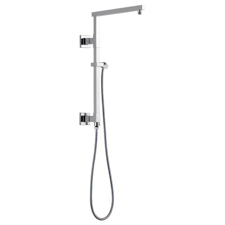 Shower Column Emerge Universal Showering Components Angular Lumicoat Stainless 18 Inch - Frankwebs