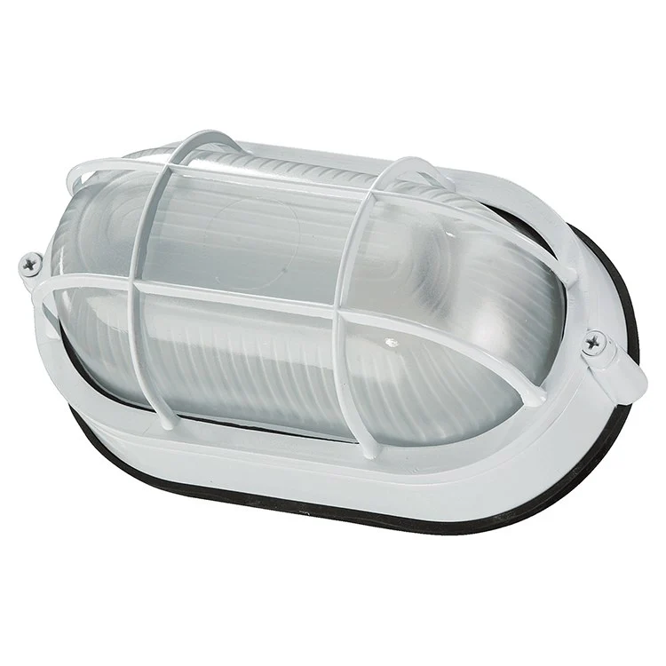 Single-Light Oval Flush Mount Bulkhead Fixture - Frankwebs