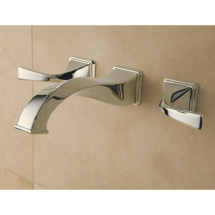 Virage Two Handle Wall-Mount Bathroom Faucet with Grid Strainer - Frankwebs
