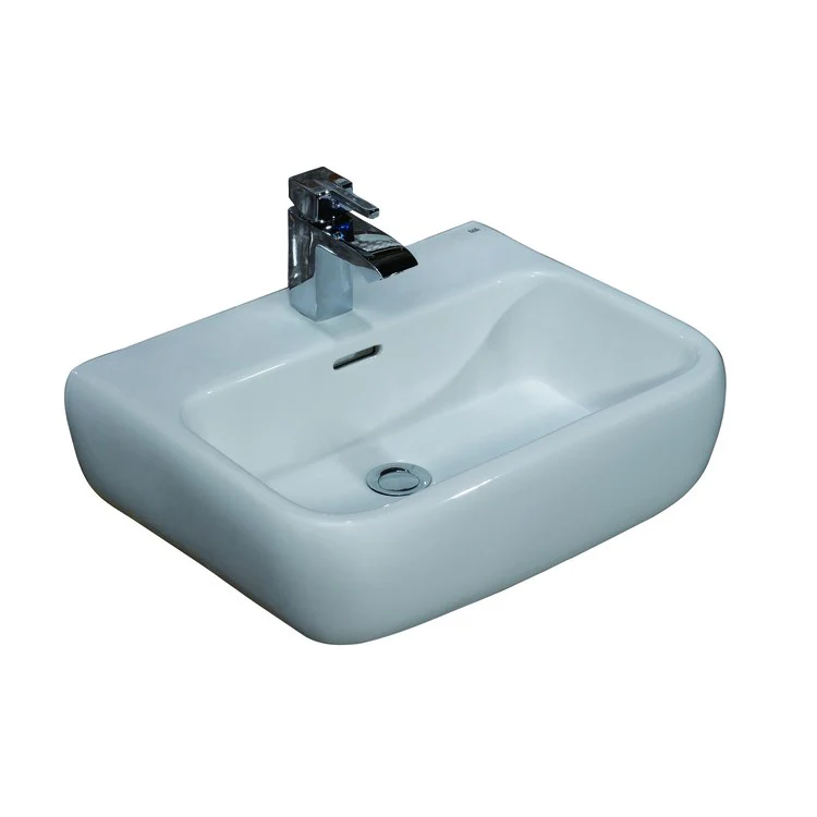 Lavatory Sink Metro 520 Wall Hung 20-5/8 Inch Rectangle White - Frankwebs