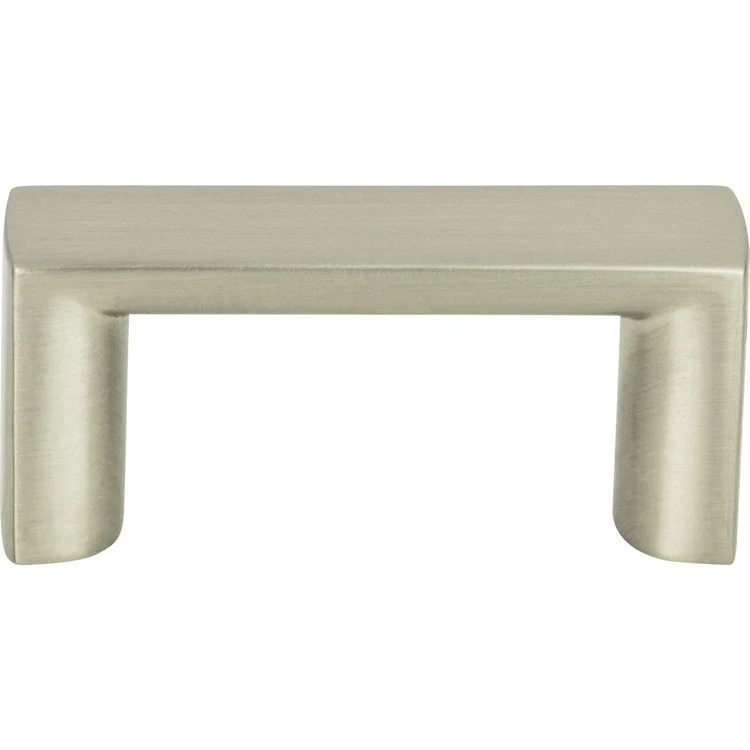 Drawer Pull Atlas Tableau Squared Handle Brushed Nickel Zinc Alloy 1-7/16 Inch - Frankwebs