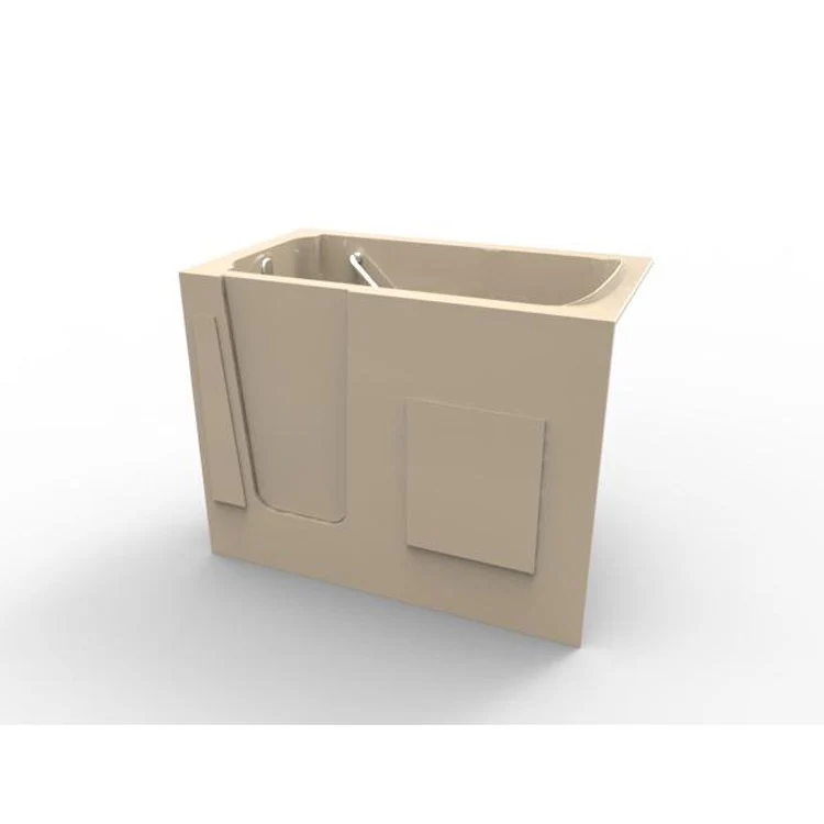 Walk-In Tub Designer Collection Walk-In 52 x 30 Inch Tub Only Right Hand Almond - Frankwebs