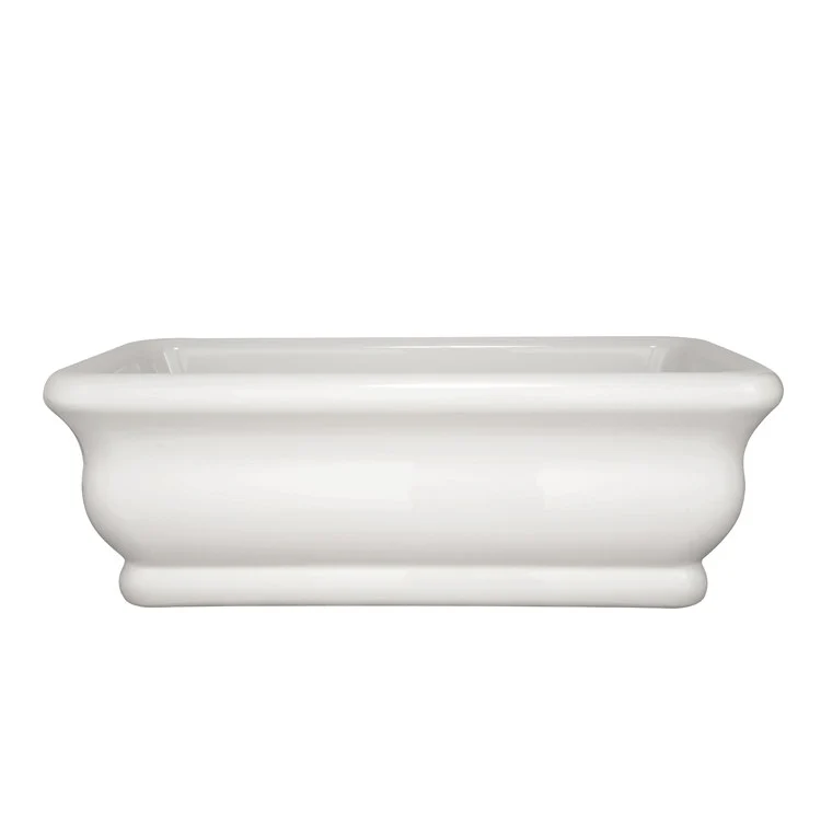 Soaking Tub Designer Collection Michelangelo 70 x 36 Inch Freestanding Tub Only Side Center Biscuit Acrylic - Frankwebs