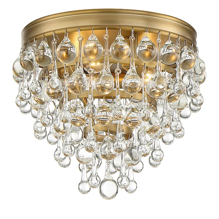 Calypso Three-Light Semi-Flush Mount Ceiling Fixture - Frankwebs