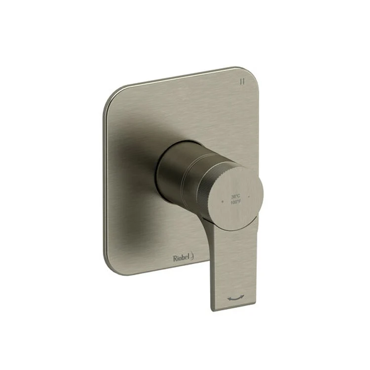 Thermostatic and Pressure Balance Valve Trim Fresk 5 Function 1 Lever Brushed Nickel 1/2 Inch ADA 6.3 Gallons per Minute for Rough-In Valve - Frankwebs