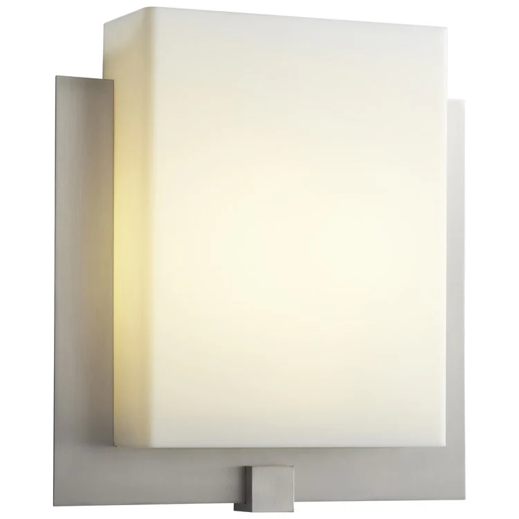 Pathways Single-Light LED Bathroom Wall Sconce with Acrylic Shade - Satin Nickel - Frankwebs