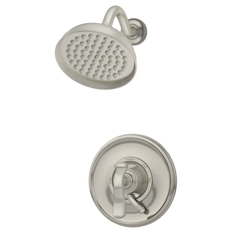 Shower Trim Winslet Round with Integral Volume Control 2 Lever Polished Chrome ADA 1.5 Gallons per Minute 1 Function Round Showerhead - Frankwebs