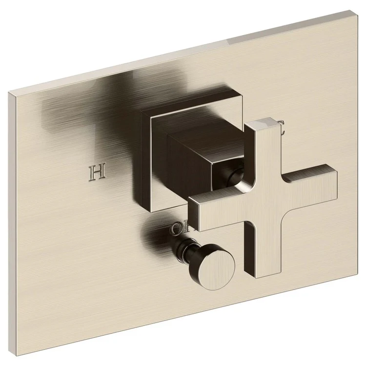 Secant Pressure Balance Tub/Shower Valve Trim Only with Cross Handle - Satin Bronze PVD - Frankwebs
