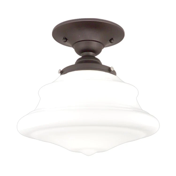Petersburg Single-Light Semi-Flush Mount Ceiling Fixture - Frankwebs