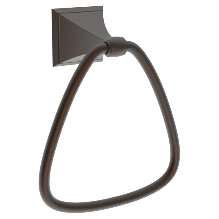 Towel Ring Joffrey 6-1/4 Inch Triangular Closed Satin Bronze PVD Brass 3-1/4 Inch - Frankwebs