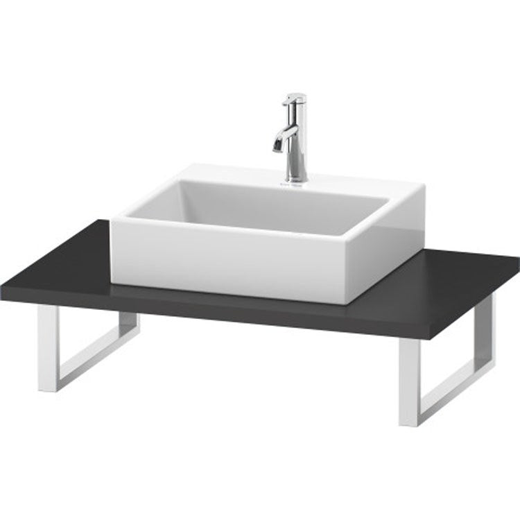 Lavatory Console L-Cube Brushed Oak Single Basin 31-1/2 x 21-5/8 Inch 1-1/8 Inch - Frankwebs